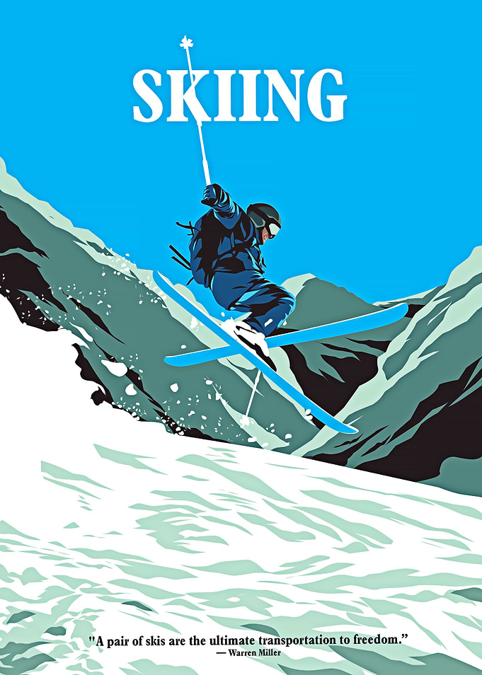 skiing