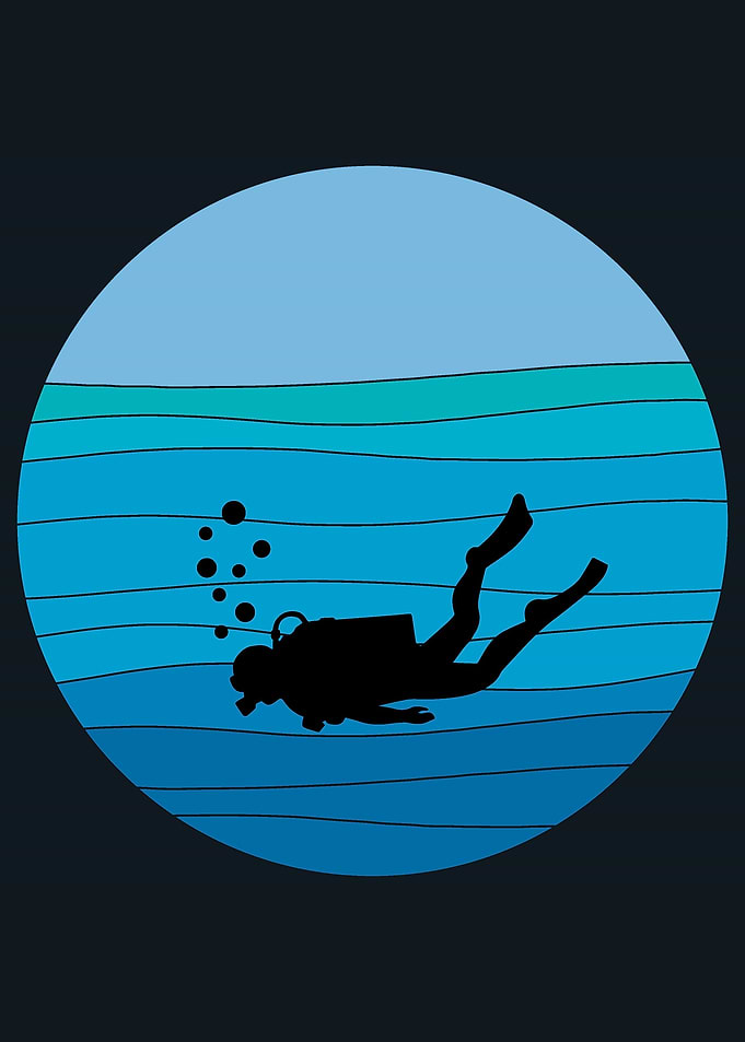 Retro Scuba Diver