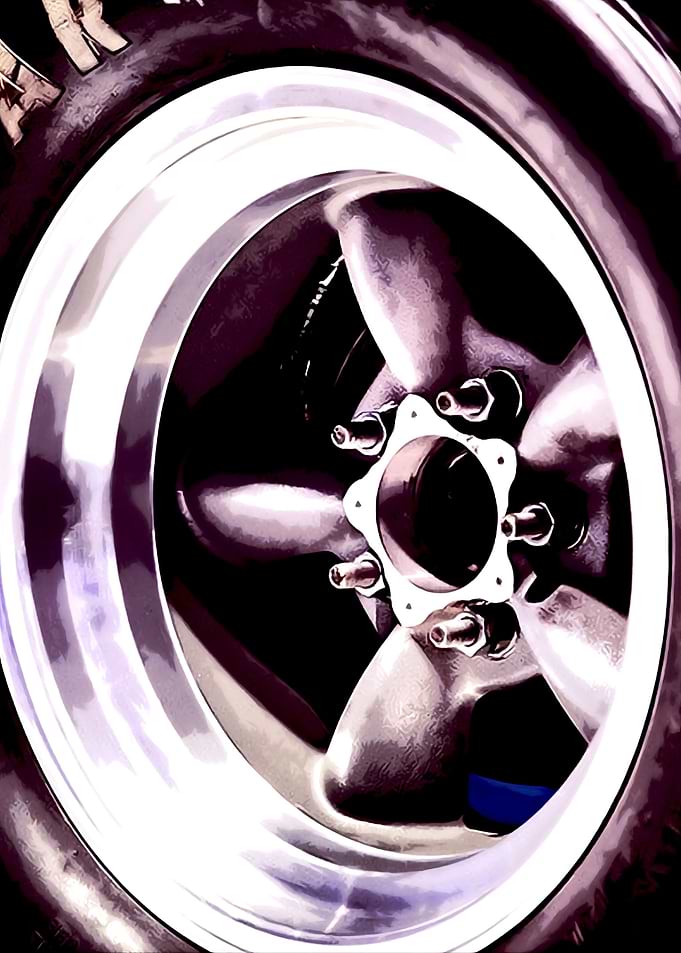 WHEEL ON CAR
