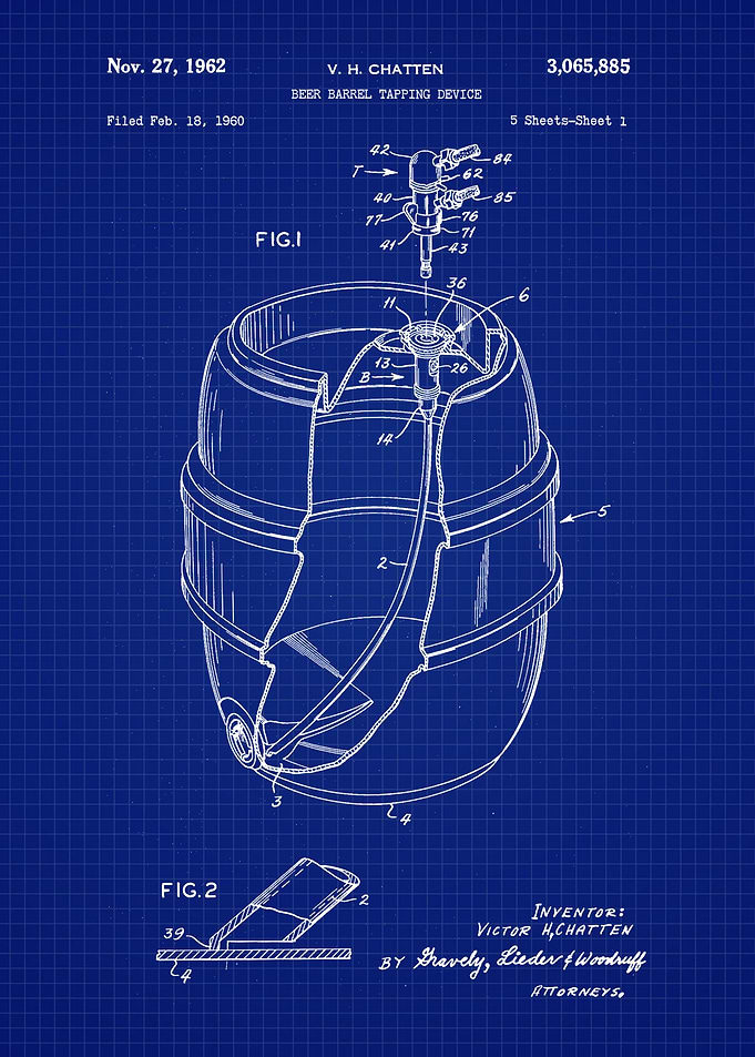 1960 Beer Barrel Blueprint