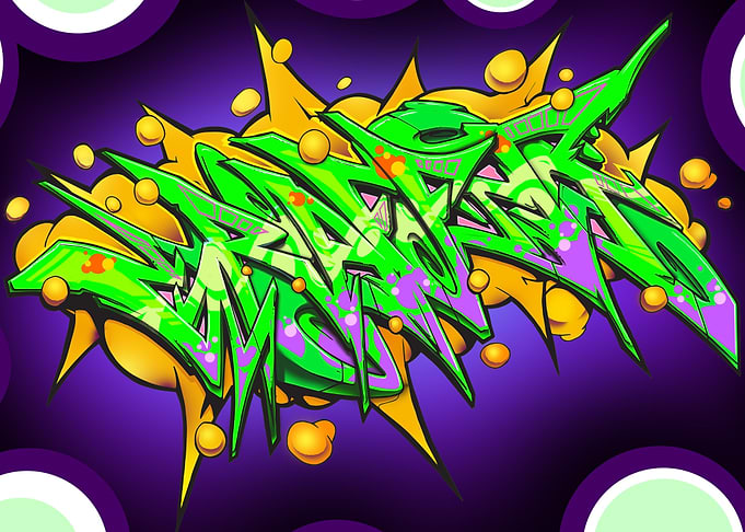 green graffiti