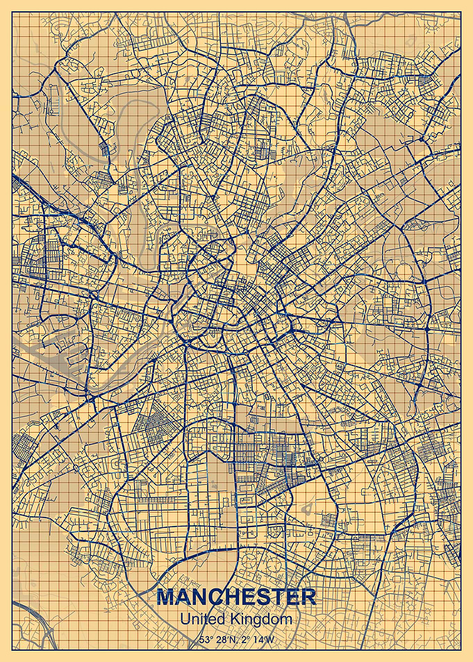 manchester paper grid map