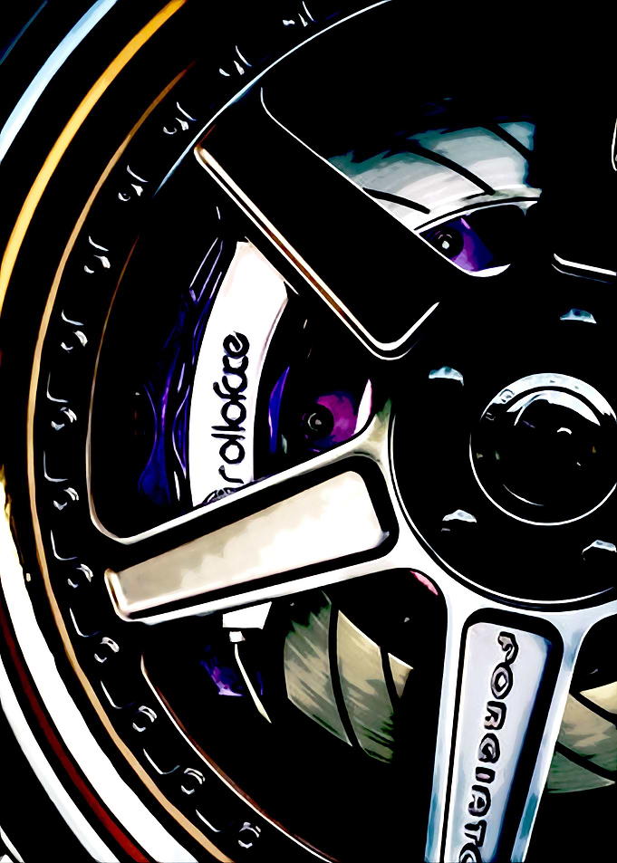 WHEEL ON CAR