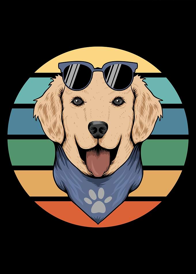 Funny Dog with Sunglasses