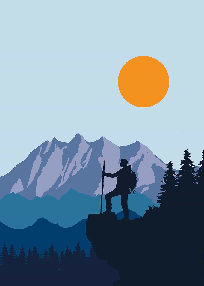 Hiking In Mountain