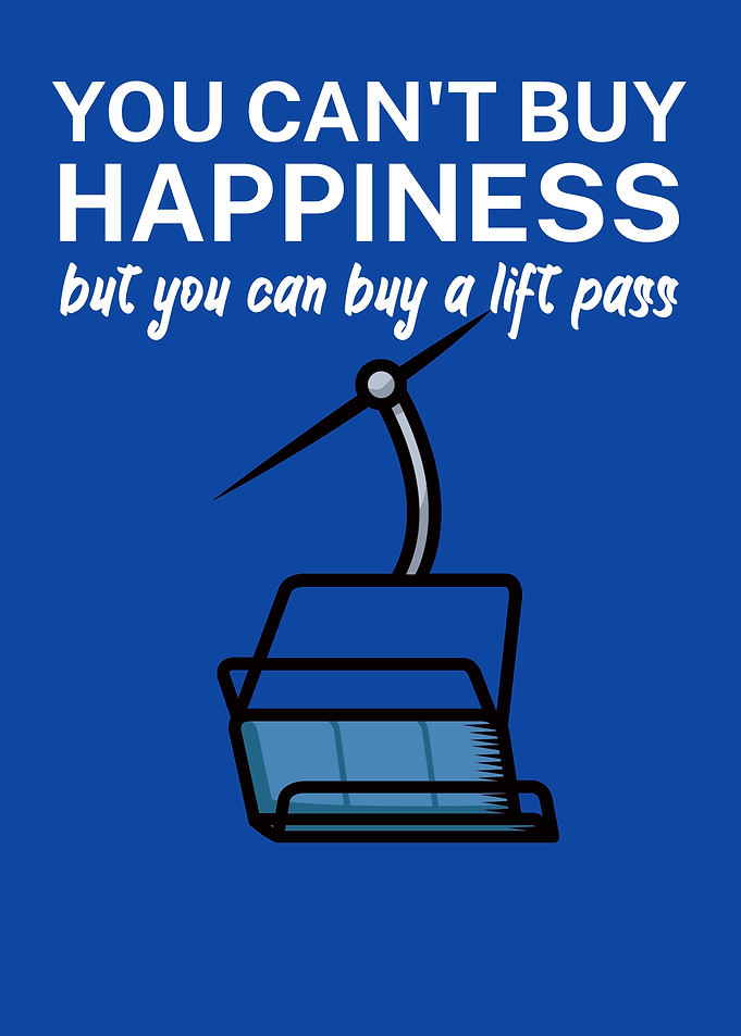 Happiness buy lift pass