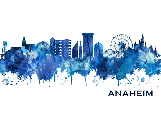 Anaheim California Skyline