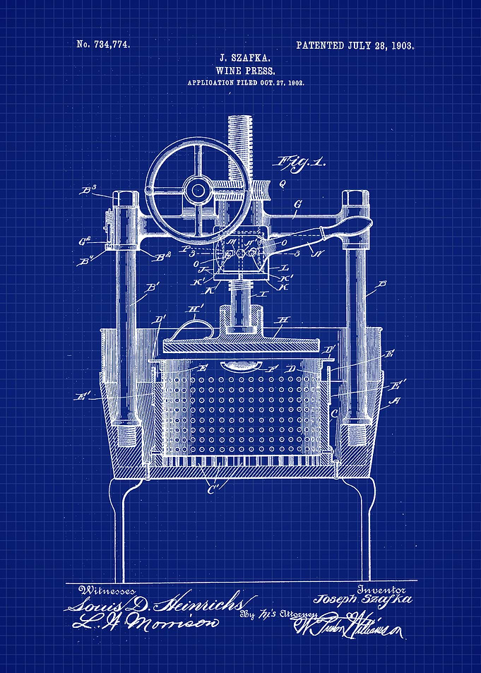 1903 Wine Press Patent