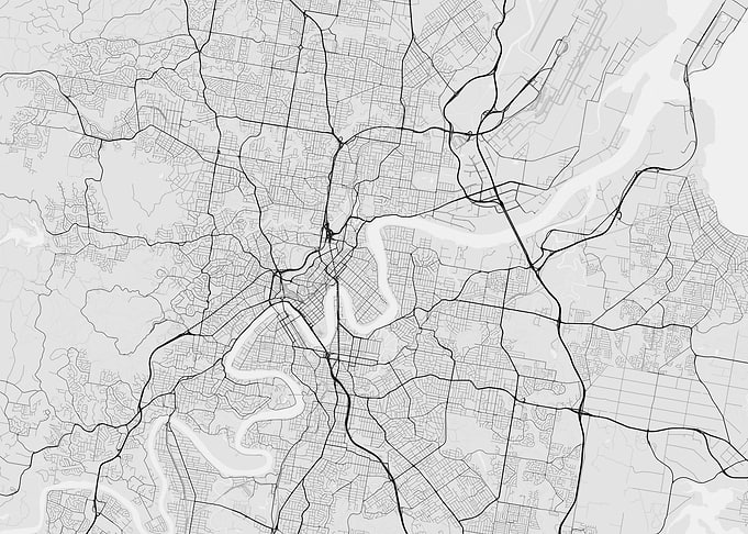 Brisbane Australia Map