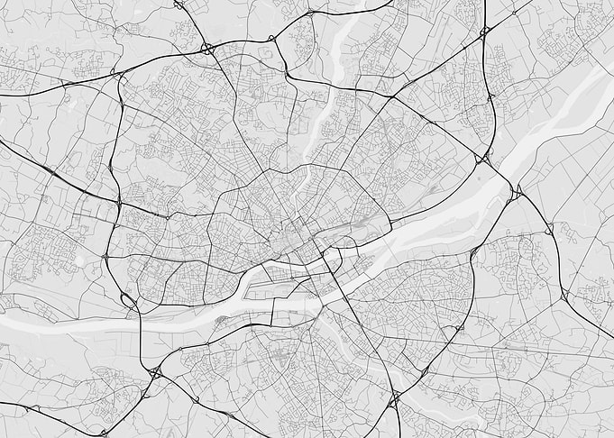 Nantes France Map