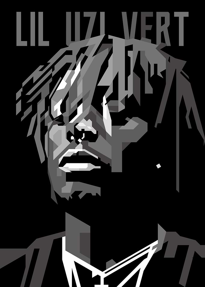 Lil uzi vert Grayscale