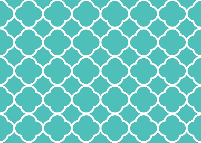 Quatrefoil Pattern Teal