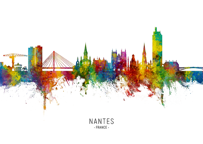 Nantes Skyline France