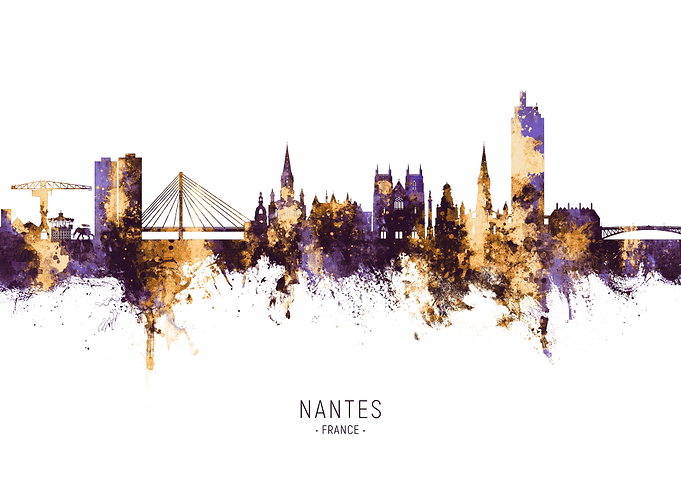 Nantes Skyline France
