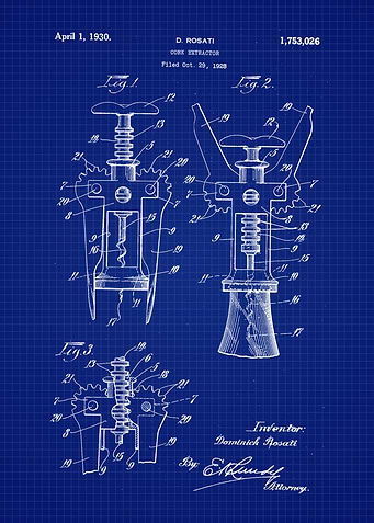 1930 Cork Extractor Patent