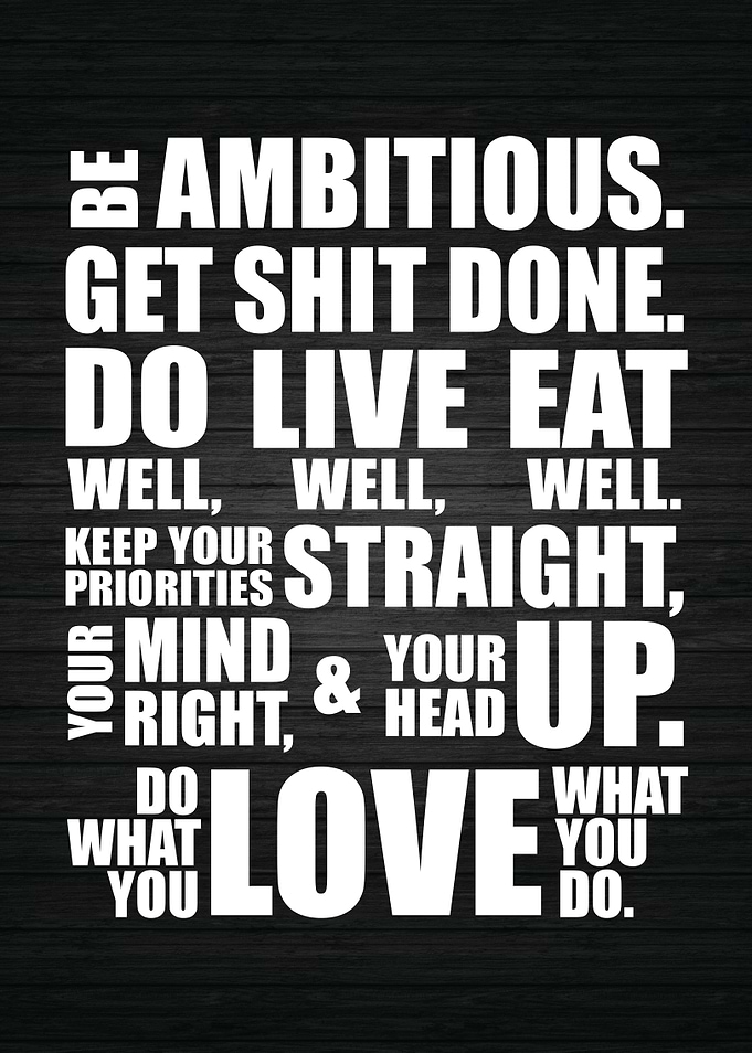 Be Ambitious