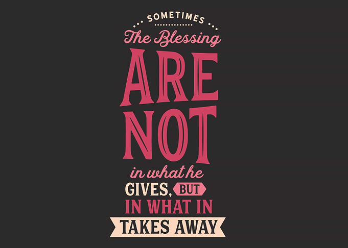 sometimes the blessing