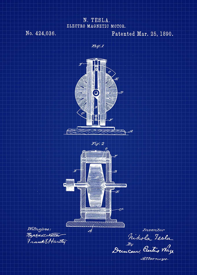 Tesla Electro Motor Patent