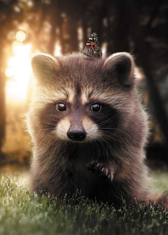 The Raccoon and Butterfly