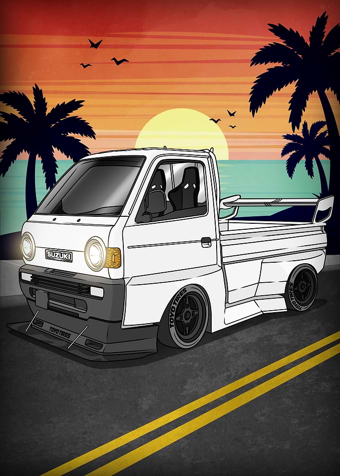 Mini Truck on the Beach