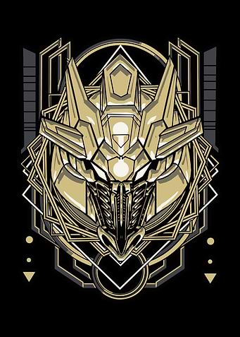 Bull Robot Head