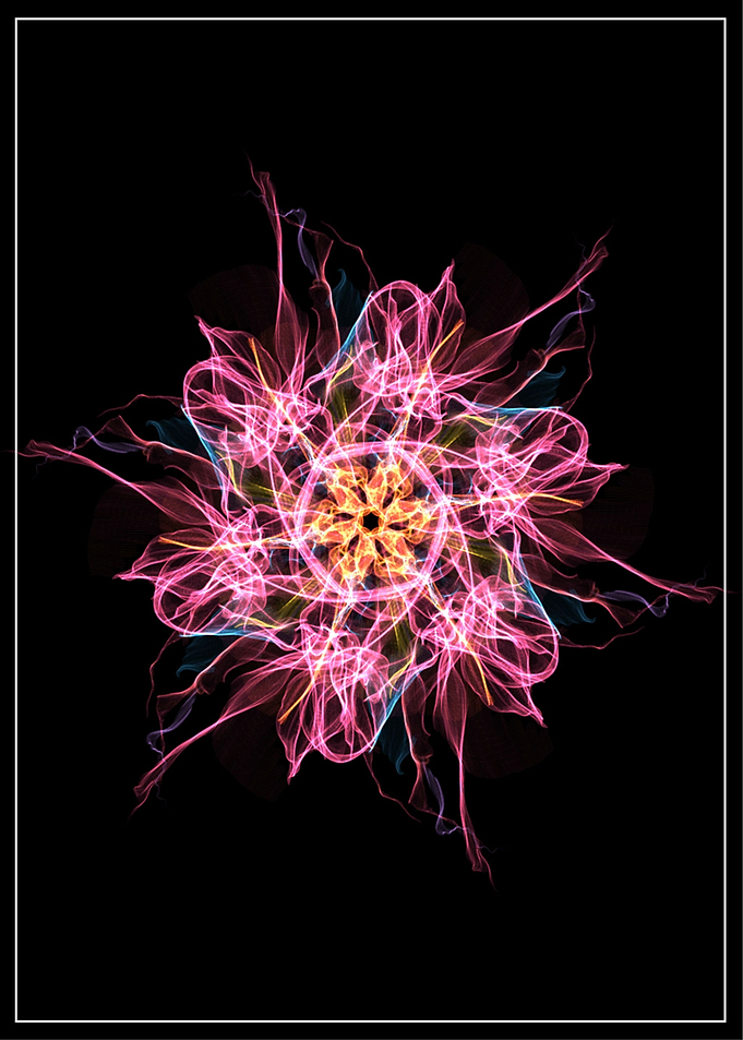 3D Flower Abstract Glow