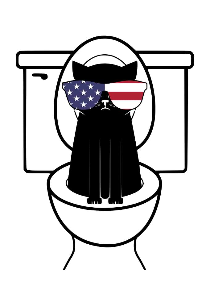 Funny Bathroom Americat