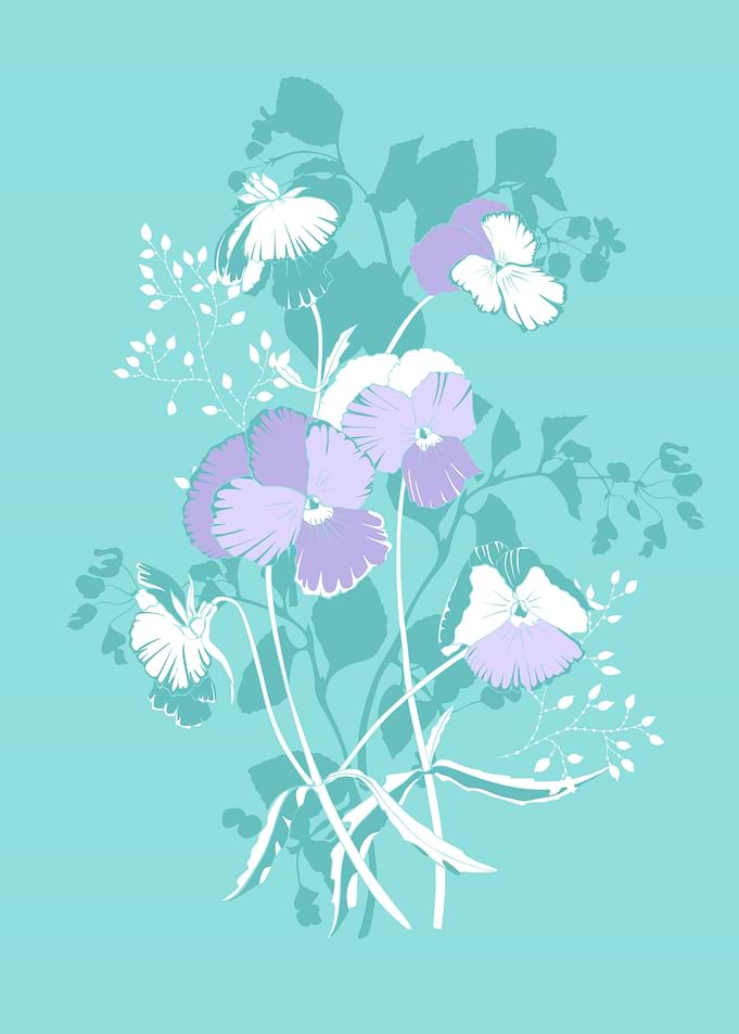 Mint pansies