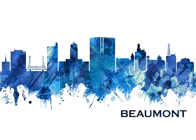 Beaumont Texas Skyline