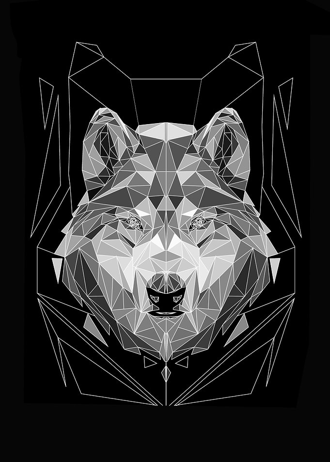 wolf lowpoly art