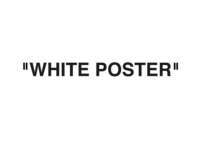 White Poster