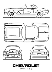 BNW Chevrolet Corvette C1