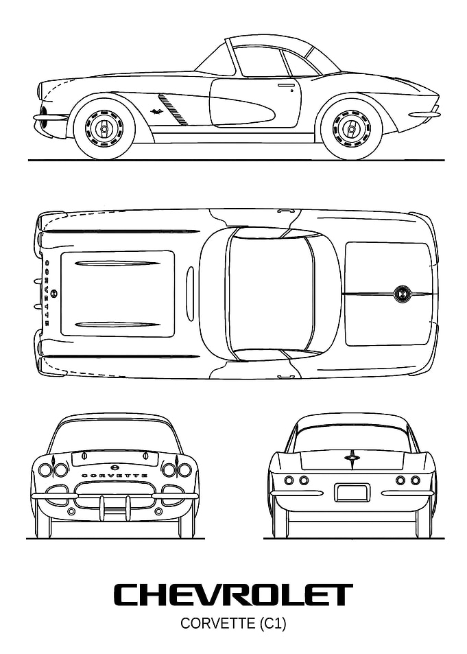 BNW Chevrolet Corvette C1