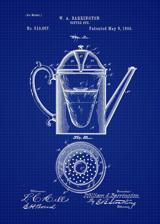 1894 Coffee Pot Patent