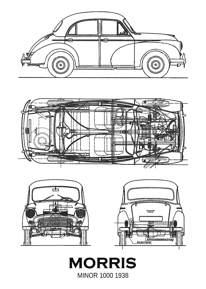 BNW Morris Minor 1000 1938