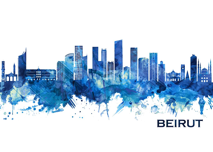 Beirut Lebanon Skyline