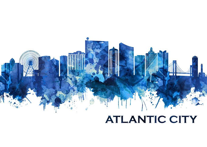 Atlantic City Skyline