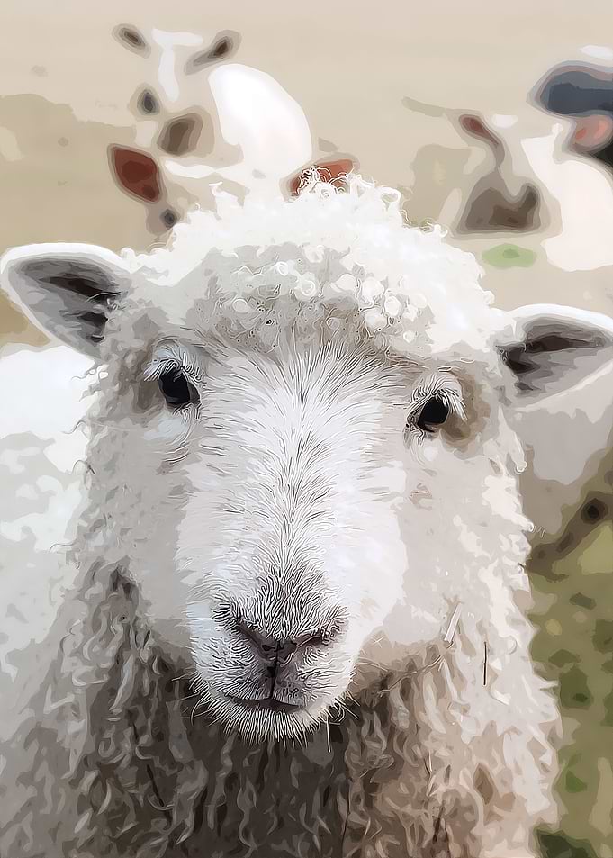 SHEEP ON GRASS DURING DAY