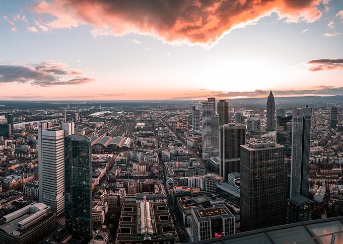 Sunset in Frankfurt