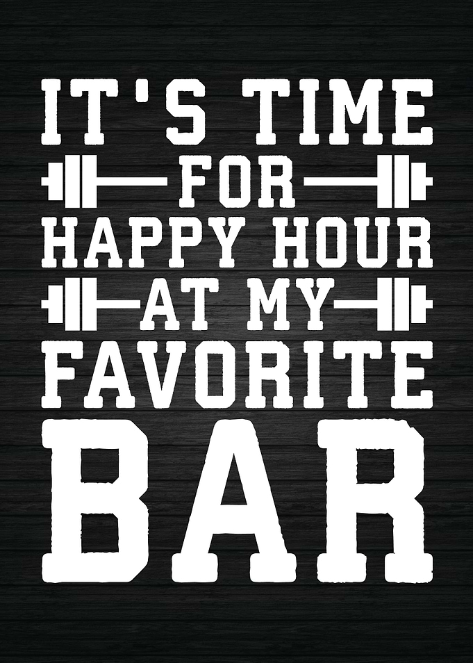 Happy Hour At Bar Barbell