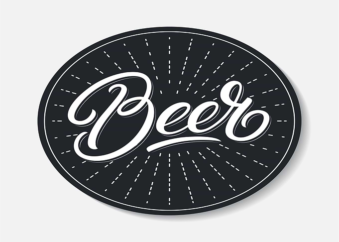 Black And White Beer Font