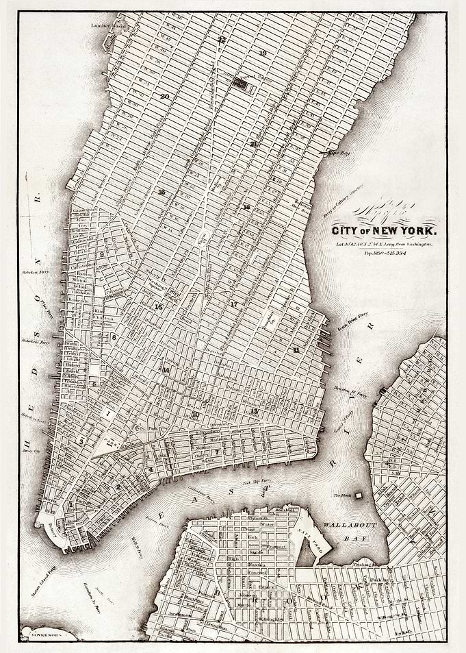 new york city old map