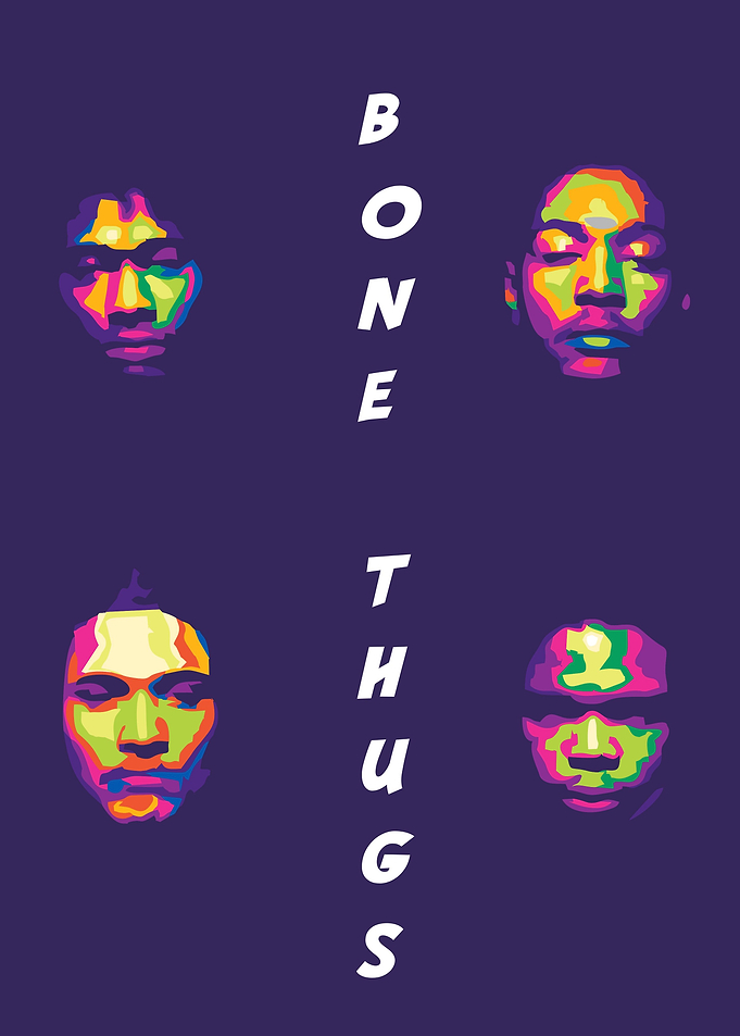 Bone thugs in pop art