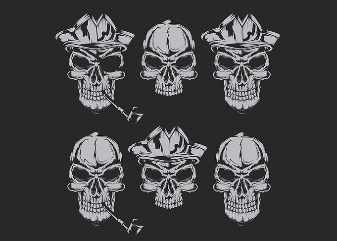 Skull Pirate Head