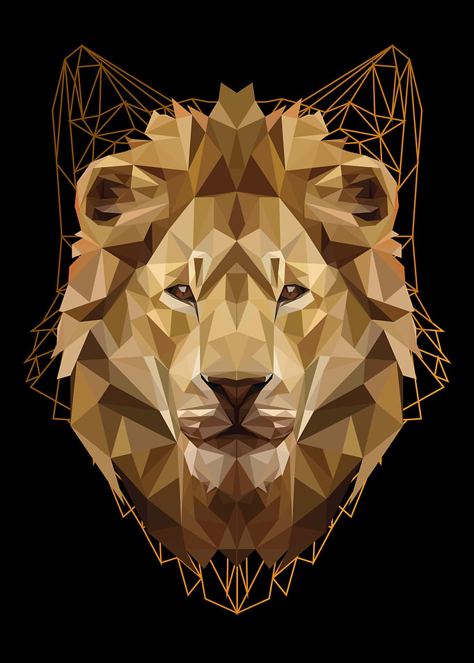 lion lowpoly