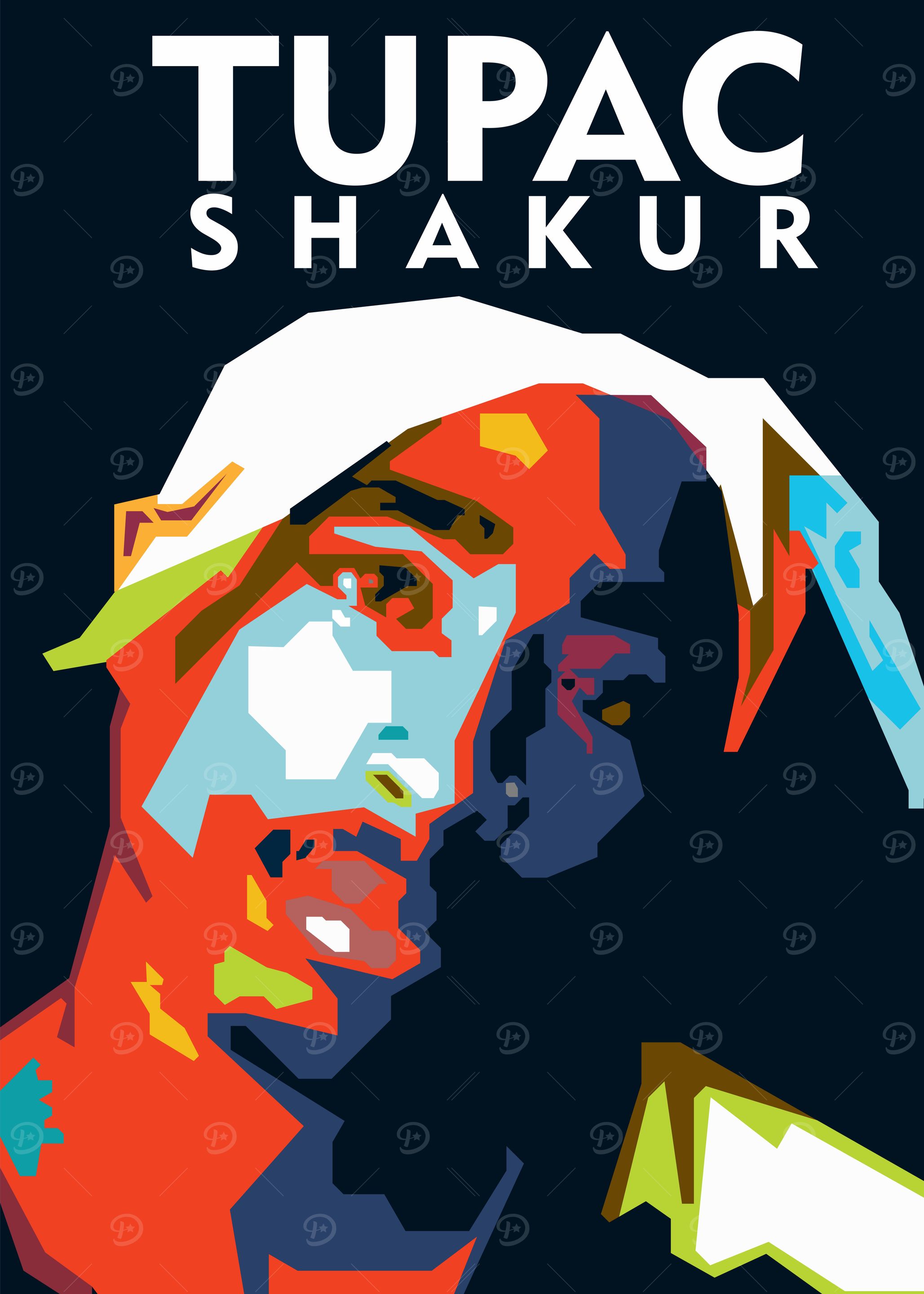 2pac WPAP style