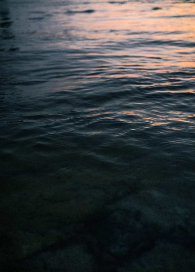 River at sunset