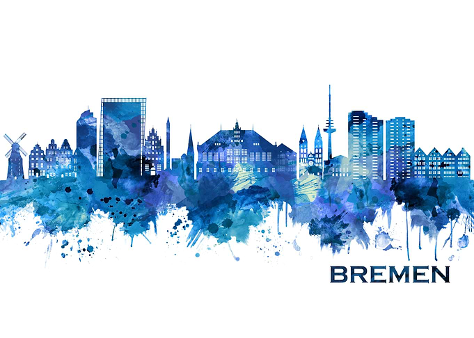 Bremen Germany Skyline