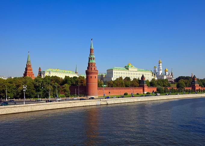 Moscow River kreml Russia