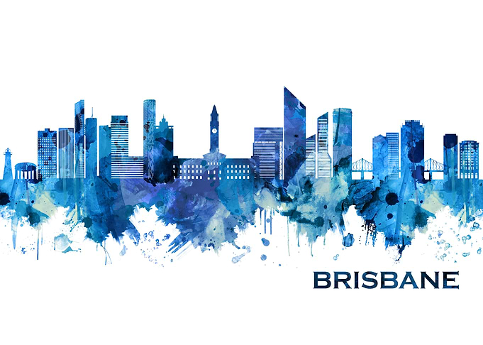 Brisbane Australia Skyline